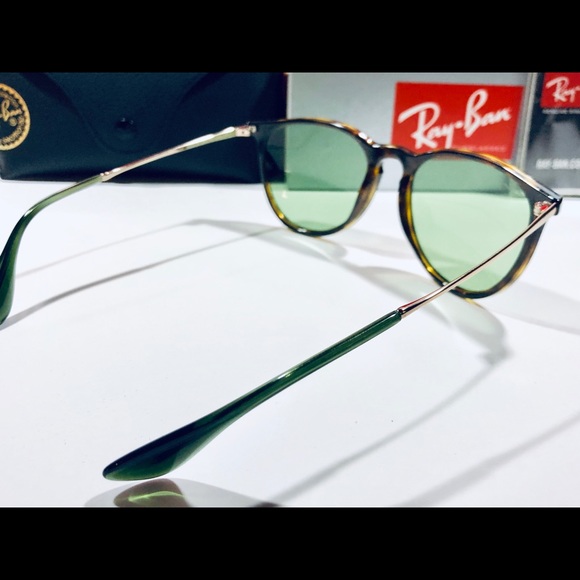 Ray-Ban Sunglasses Erika Havana Brown Green Lens main image 4